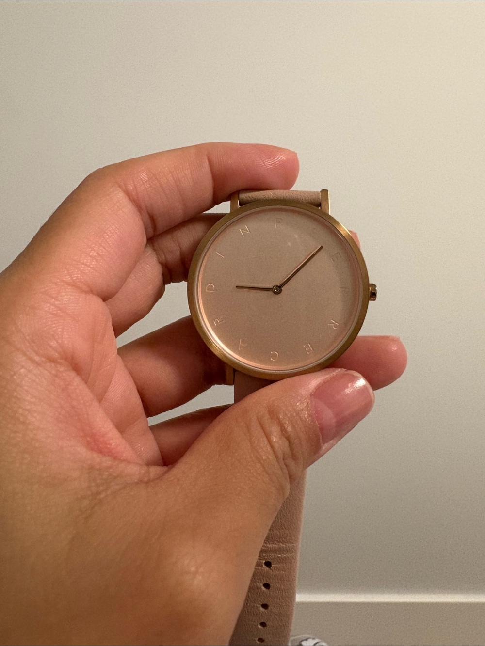 Pierre Cardin Rose Gold Genuine Leather Watch
